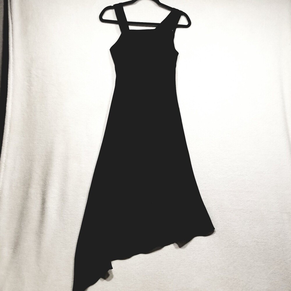 Rabbit Rabbit Rabbit 10 Dress Black MIDI Sleeveless Gothic Classic Asymmetric